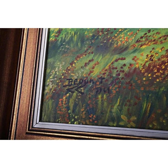 T. Begun, Naive Painting, 1969, Oil on Canvas, Framed For Sale - Image 3 of 5