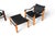 Mid 20th Century Pair of Mid 20th Century Maurice Burke Safari Lounge Chairs + Ottoman For Sale - Image 5 of 10