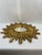 Gold 1970s Mid Century Modern Italian Florentine 20" Gilded Sunburst Wall Mirror For Sale - Image 8 of 18