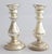 Rustic European 19th Century French Silvered Mercury Candlesticks - A Pair For Sale - Image 3 of 10