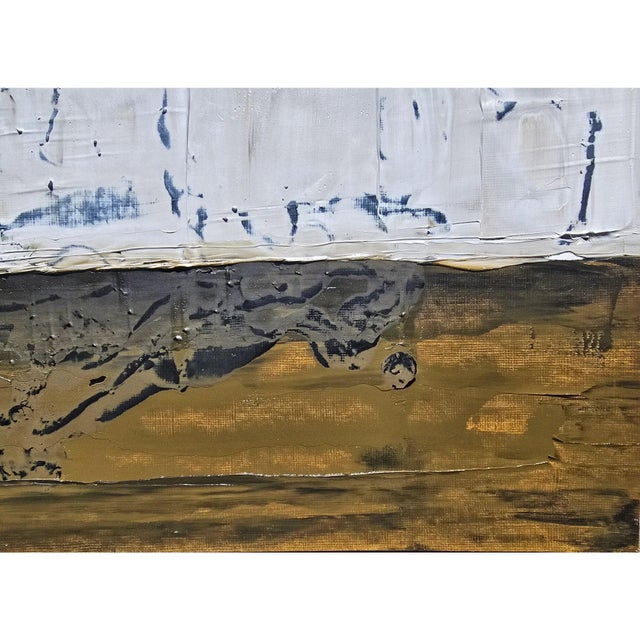 Contemporary Neutral Color Palette Abstract Landscape | Original Painting by Diane Grant | Color Field For Sale - Image 9 of 9