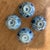 Antique 4pc. Assorted Chinese Blue & White Porcelain Tea Bowls/Rice Cups W/Makers' Marks on the Base For Sale - Image 4 of 12