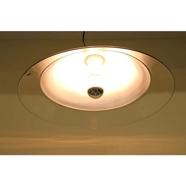 Black Mid-Century Modern Black Murano Glass Pendant Lamp For Sale - Image 8 of 13