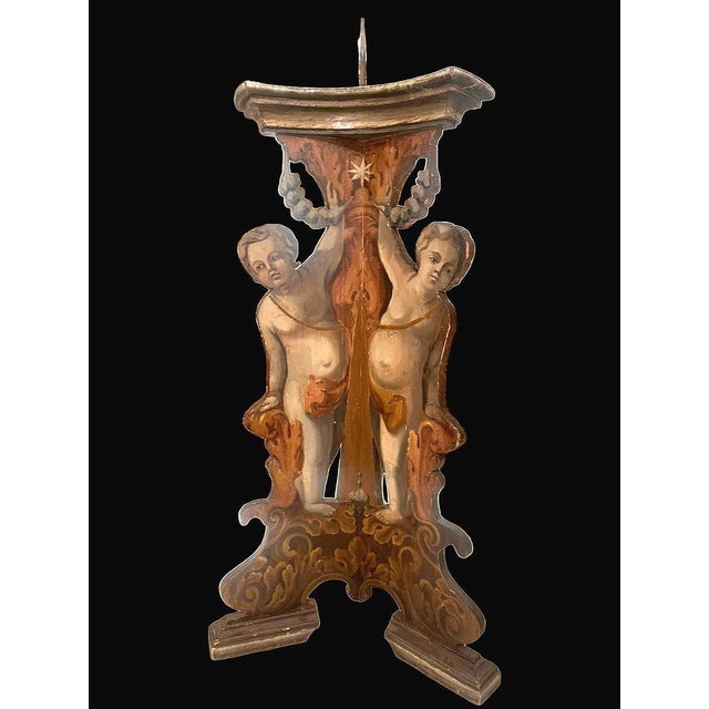 Italian Palace Candleholders, Set of 2 For Sale - Image 3 of 8