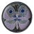 Swedish Wall Plate with a Blue Butterfly Motif by T. Hellström for Nittsjö Keramik, 1970s For Sale