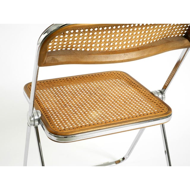 Plia Folding Chair with Vienna Cane by Giancarlo Piretti for Castelli, 1970s For Sale - Image 6 of 18