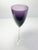 1990s Vintage Deep Purple Amethyst Tall 7 Wine or Water All Purpose Glasses For Sale - Image 5 of 5