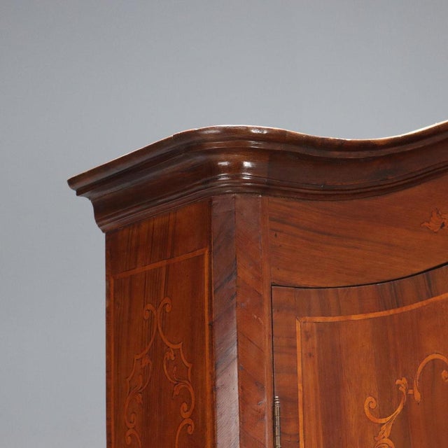 Antique Trumeau in Walnut with Maple Inlays For Sale - Image 4 of 16