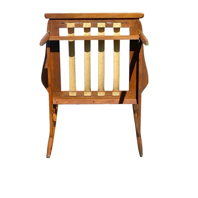 Mid 20th Century Vintage Mid Century Modern Spindle Back Walnut Armchair, Possibly Baumritter For Sale - Image 10 of 12