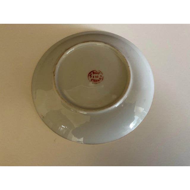 Early 20th Century Small Hand Made and Painted Chinese Rose Famille Plate For Sale - Image 4 of 5
