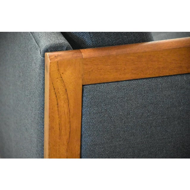 Mid Century Teak Grey Sofa For Sale - Image 9 of 10