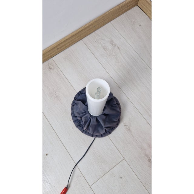 Black Cloche Table Lamps in Red and Black Fabric by De Pas Durbino & Lomazzi for Sirrah, 1982, Set of 2 For Sale - Image 8 of 18