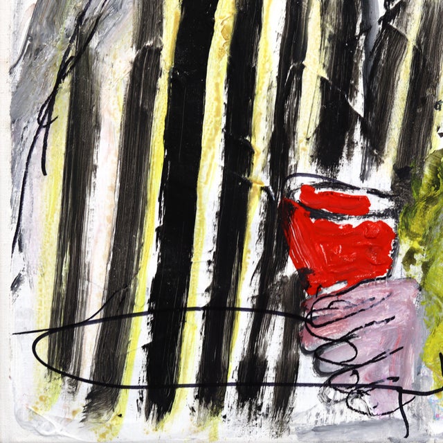 Waiters on the Run - Vibrant Figurative Portrait Acrylic Painting Original Artwork by Gerdine Duijsens For Sale - Image 4 of 8