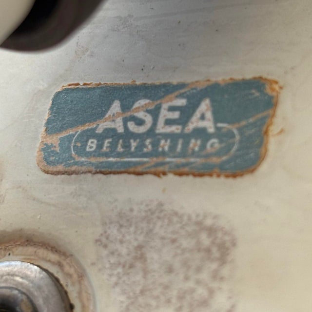 Modernist Flush Mount in Opal Glass from Asea, Sweden, 1940s For Sale - Image 10 of 11