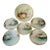 Rare Hand-Painted Bavarian Seashell Dessert Set, Signed Artist Porcelain Plates & Serving Bowl For Sale