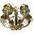 24” across34” tall9” shade solid brass Elevate your living space with this magnificent vintage chandelier, a true...
