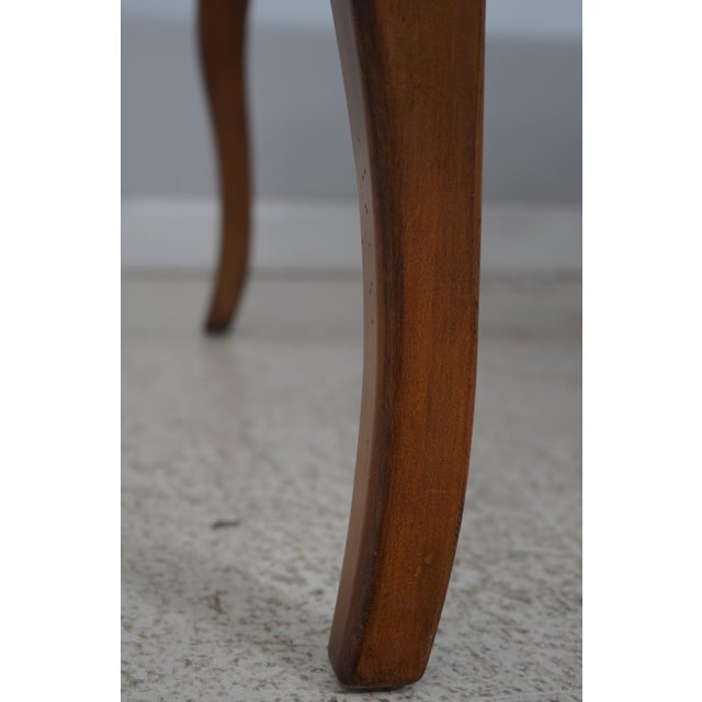 Brown Drexel Heritage French Provincial Parquetry Inlaid Dining Table For Sale - Image 8 of 18