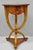 Vintage Art Deco Style Burr Walnut Curved Leg Pedestal One Drawer Side Table For Sale - Image 16 of 16