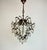 Vintage 1960s Bronze Crystal Amber Chandelier – 3 Light For Sale - Image 6 of 13