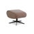 Set of Sitting Vision MV 248 Fabric Armchair with Stool in Beige Brown For Sale - Image 6 of 15