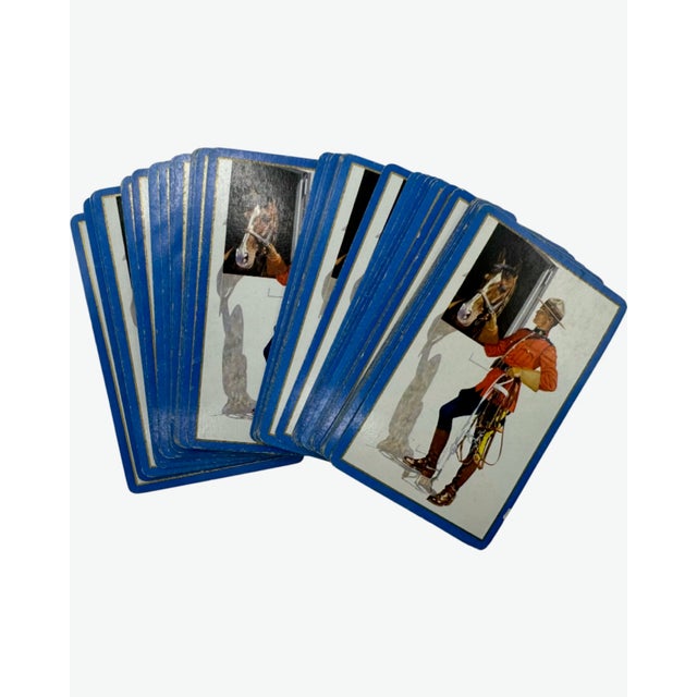 Vintage Equestrian Congress Double Deck Playing Cards For Sale - Image 4 of 10