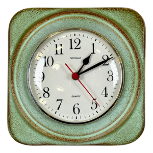 Ceramic Kitchen Wall Clock from Diplomat, 1960s