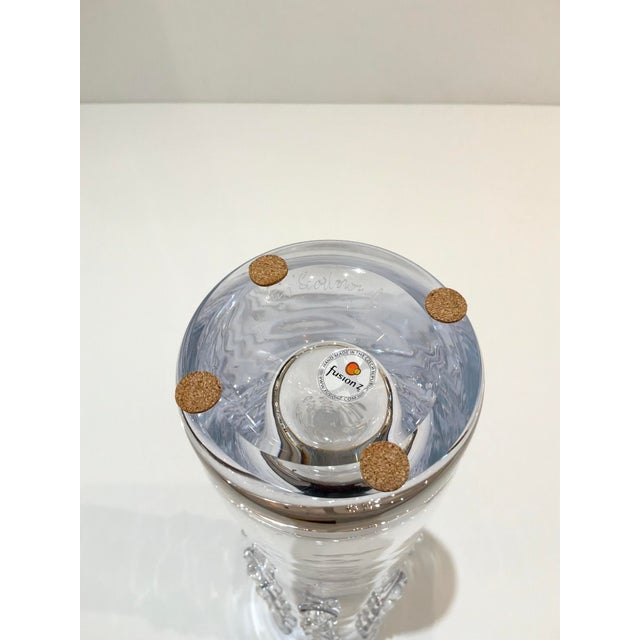 Chip Scarborough Tall Handblown Glass Vase For Sale - Image 4 of 5