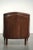Sheepskin Armchair in a Deep Brown Color Finished with Black Piping For Sale - Image 4 of 13