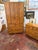 Henredon artefacts line, storage chest vintage campaign style. Oak storage armoire, marking worn off in drawer tho