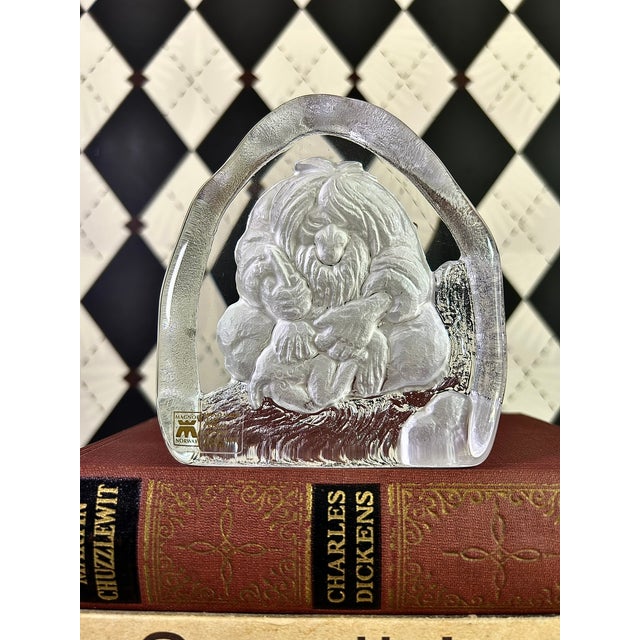 Magnor Norway Glass Troll Paperweight, Scandinavian Art Glass Vintage For Sale In Boston - Image 6 of 10
