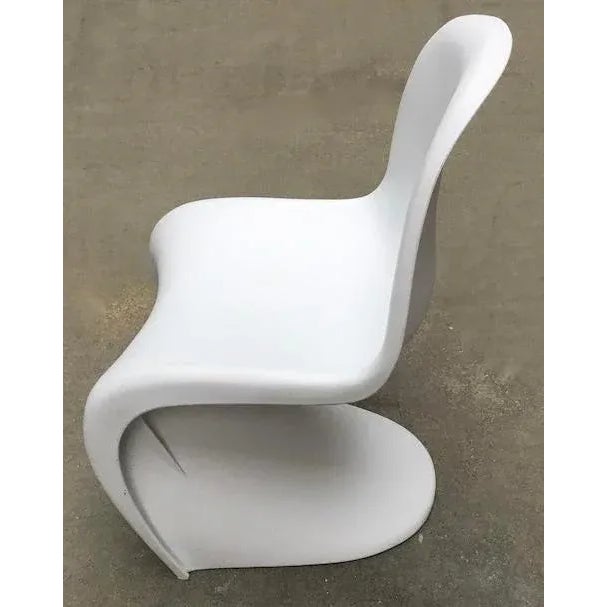 Vintage midcentury 60's molded fiberglass Verner Panton style chair. Iconic style chair molded with injected fiberglass...