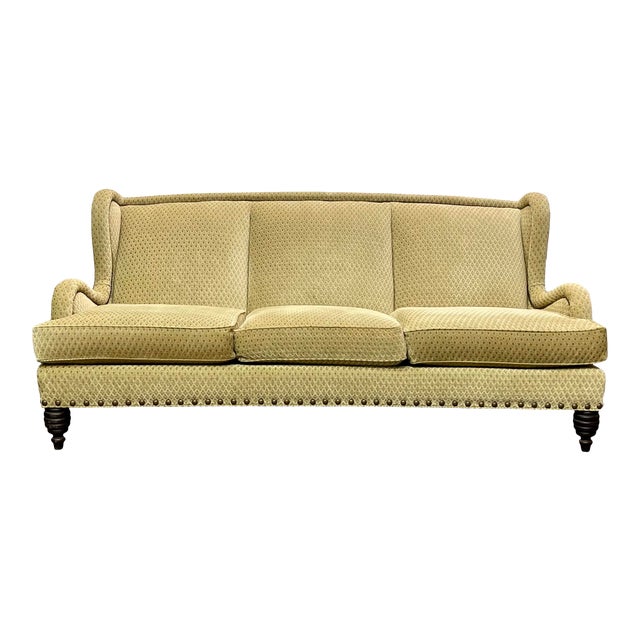 Vintage Century Furniture Traditional Wingback Curved Three Cushion