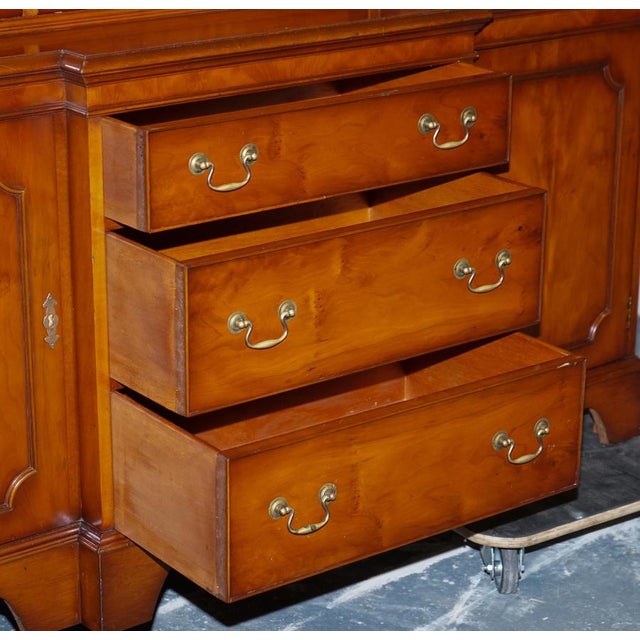 Vintage Yew Wood Display Cabinet from Bradley England For Sale - Image 9 of 18