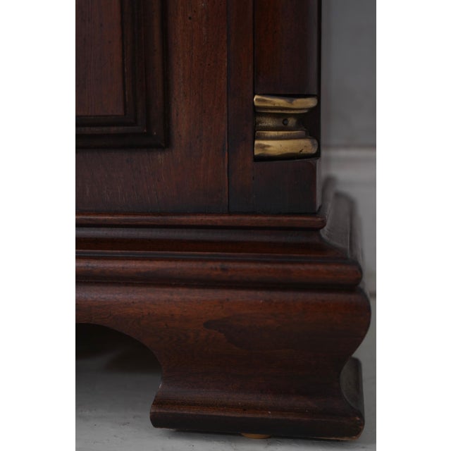 Ridgeway Cherry Tall Case Grandfather Clock For Sale - Image 13 of 18
