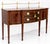 Brown Stickley Federal Mahogany Sideboard W. Brass Gallery For Sale - Image 8 of 18