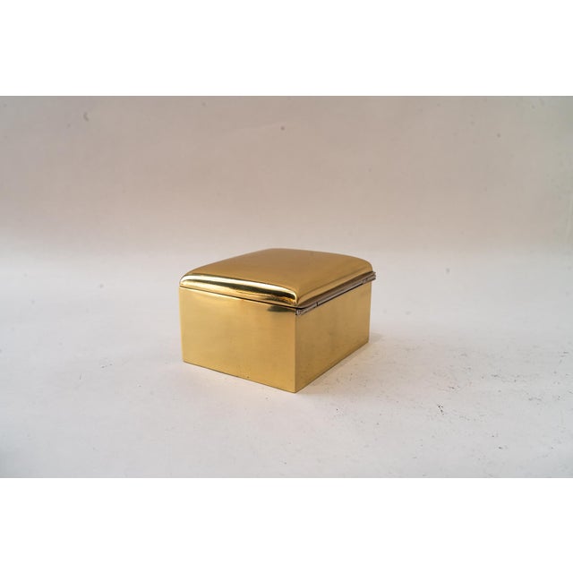 Brass polished and stove enameled Original wood inside
