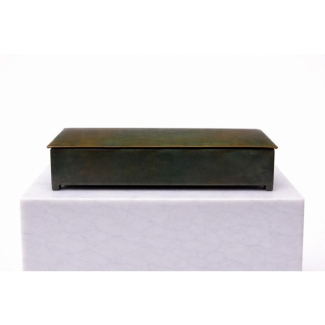Art Deco Bronze Lidded Box by Sune Bäckström, Sweden, 1930 For Sale - Image 6 of 9