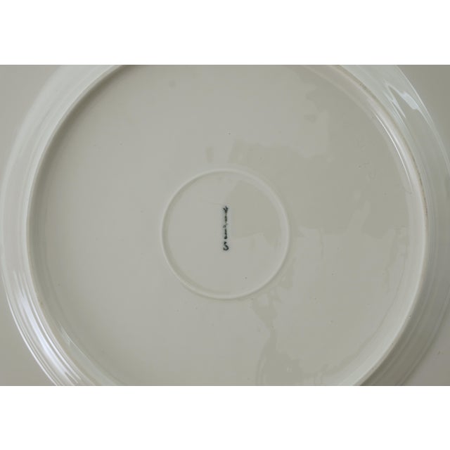 Mid 20th Century KPM Dinner Plates Rocaille Pattern Large 11" Dia Scepter Mark Cream Embossed Porcelain - Set of 10 For Sale In Philadelphia - Image 6 of 6