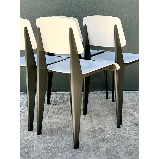 Jean Prouve for Vitra Standard Chairs - Set of 4 For Sale - Image 11 of 18