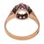 Early 20th Century Victorian Old Cut Diamond Ruby 9k Rose Gold Cluster Ring, Size 6.25 For Sale In Los Angeles - Image 6 of 7