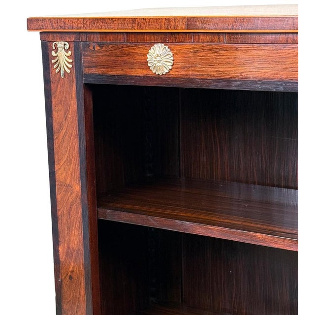 Brown Regency Rosewood Open Bookcase, 1815 For Sale - Image 8 of 11