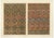 Japanese Brocade Patterns in Red and Gold, 1880s, Paper For Sale