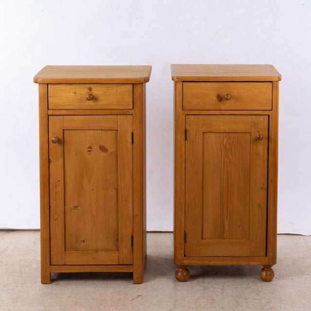 Nightstand in Softwood & Spruce For Sale - Image 5 of 6