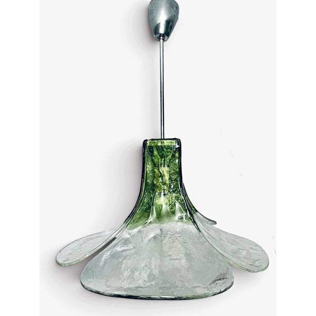 Murano Glass Lucky Clover Petal Lamp by Carlo Nason for Mazzega, Italy, 1970s For Sale - Image 6 of 9