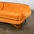 Mid-20th Century MCM Adrian Pearsall Style Gondola Sofa Orange Velveteen Fabric For Sale - Image 9 of 18