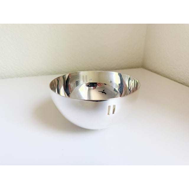 Swid Powell + Richard Meier Silver Plate "Skyscraper" Bowl, Italy, 1980s For Sale - Image 11 of 13