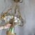 Art Nouveau Iridescent Glass Chandelier With Three Matching Sconces by Quoizel (Signed) For Sale - Image 14 of 14