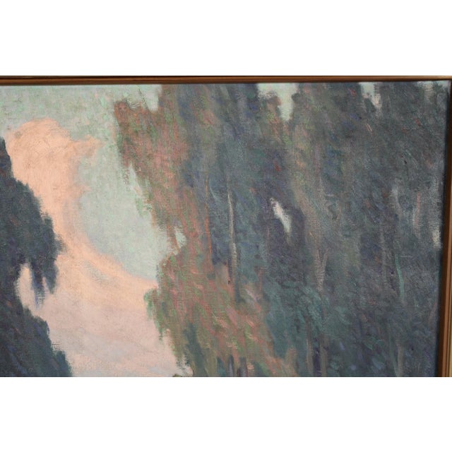 Wood California Landscape Painting by Louis Hovey Sharp (1874-1946) For Sale - Image 7 of 12