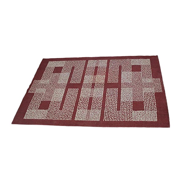 Mid-Century Geometric Rug For Sale