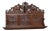 19th Century Carved Oak Wall Shelf With Boar’s Head and Griffins For Sale